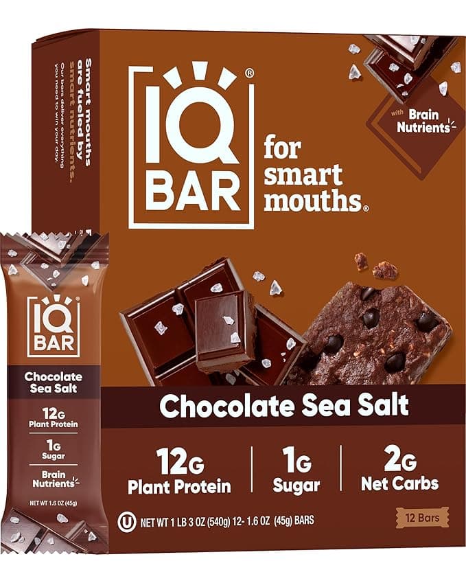IQBAR Chocolate Sea Salt Bar